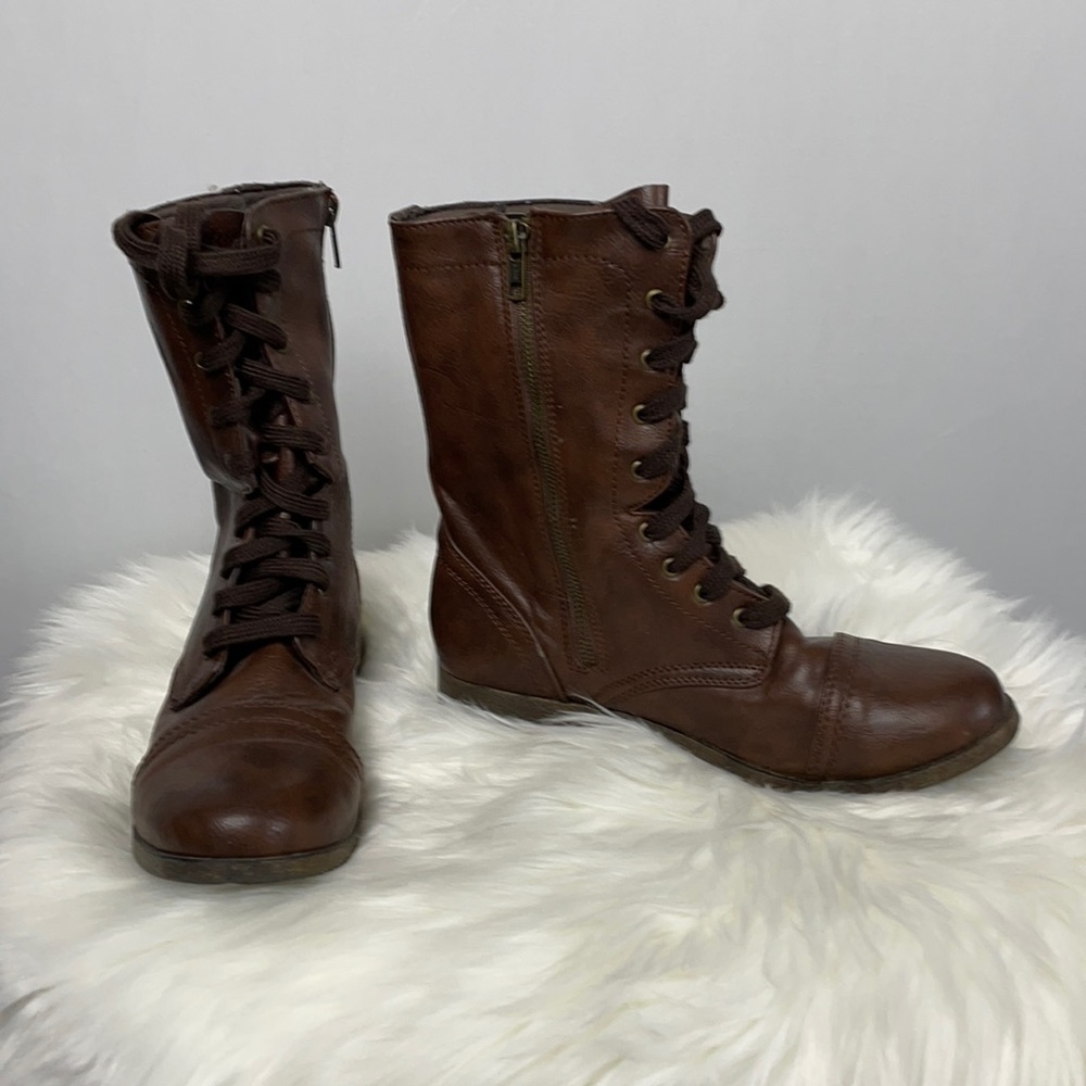 Mossimo Brown Combat Boots - 8